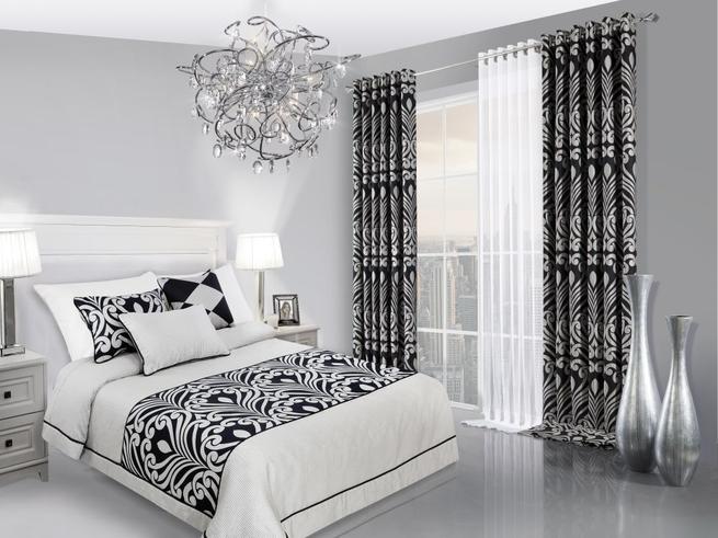 Czarno-biała sypialnia – kontrastowa aranżacja sypialni